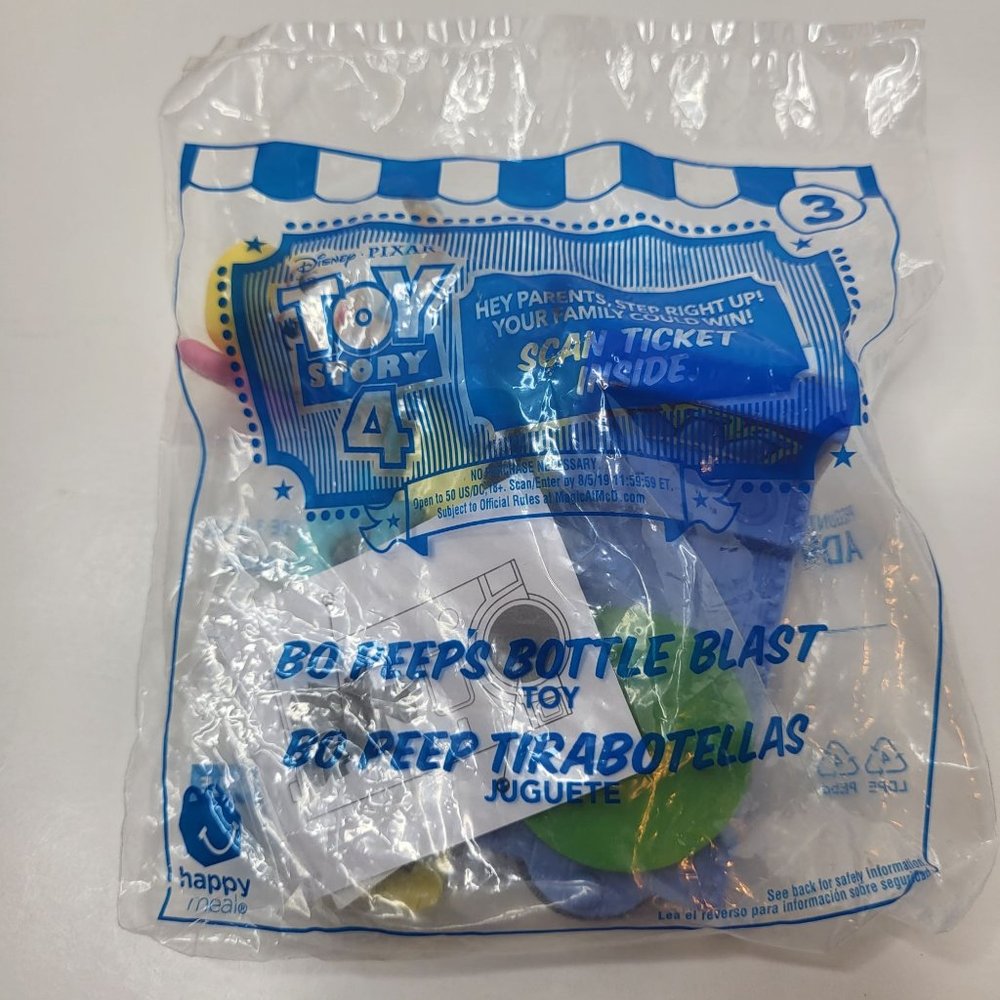 NEW 2019 Toy Story 4 Bo‎ Peep Figure Only # 3 Only McDonalds Happy Meal Toy